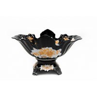 Ваза на ножке 30*20*18 см кобальт,розы BL_K101167