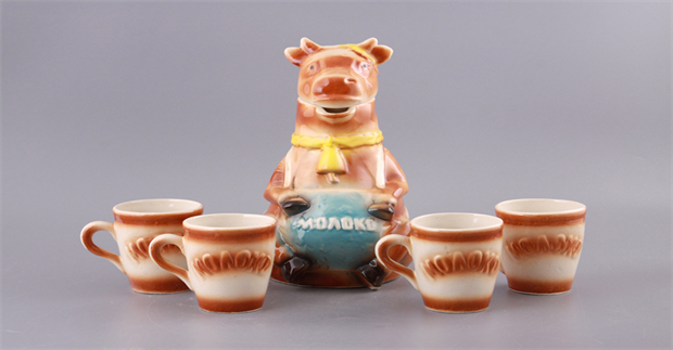 арт.3572 Молочный набор "Буренка" 2,2л./0,3л.(4шт.) 3572