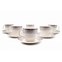 Чайный набор 12 пр.чашка 220 мл  ПУ BL_A101025