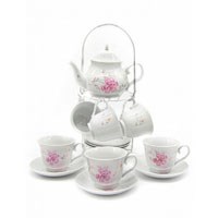 Сервиз чайный на подставке 14 предм.чайник 800 мл,чашка 220 мл BL_A101117