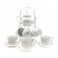 Сервиз чайный на подставке 14 предм.чайник 800 мл,чашка 220 мл BL_A101120