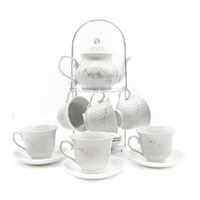 Сервиз чайный на подставке 14 предм.чайник 800 мл,чашка 220 мл BL_A101122