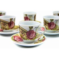 Кофейный набор  12 пр.чашка 100 мл в ПУ BL_A101149