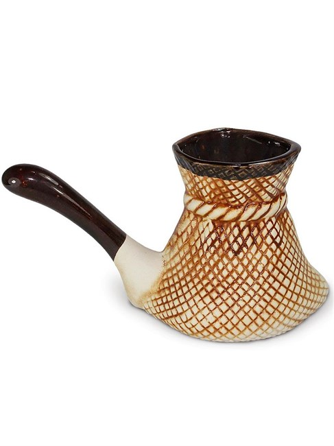 35ТУРК174.2 Турка большая "Мешок" с лепниной 0,6л. 35ТУРК174.2vbv