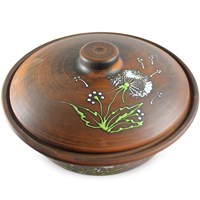 59-908 Судок для холодца "Зеленый одуванчик" 1,4л; высота - 10см, ширина - 22см, длина - 22см BL_59-908