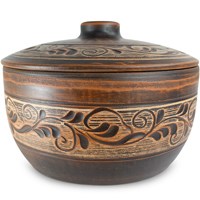 59-871 Кашник "Ангоб" 1,2 л; высота - 25см, ширина - 19см, длина - 19см BL_59-871