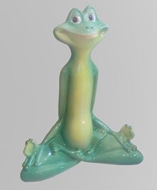арт.16-004 Садовая фигура Лягушка йог 16-004