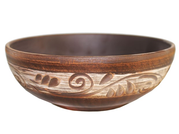 69_353.2С Миска для Борща (Салатник) (Орнамент) 0,8 л. ; высота - 5,5см, ширина - 17,5см, длина - 17,5см (2) 69_353.2С