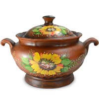 59-822 Супница Огромная "Подсолнух" 4,5л. ; высота - 23см, ширина - 33см, длина - 33см BL_59-822