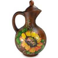 59-819 Кувшин винный керамический "Подсолнух" 2л.; высота - 23см, ширина - 15см, длина - 15см BL_59-819