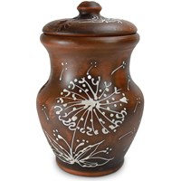 59-811 Крынка с крышкой "Одуванчик" 1л.; высота - 21см, ширина - 12см, длина - 12см BL_59-811