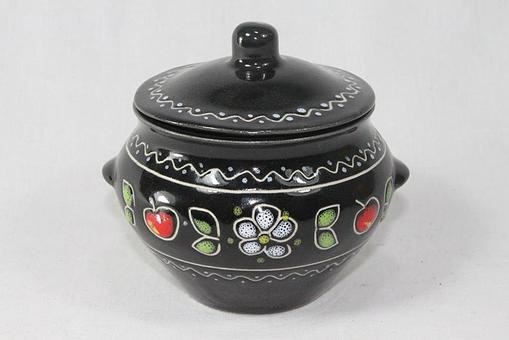 арт.ГО1015 8004 Горшок для запекания "Черешня" ИЗ 2 ШТ (с ручками) 0,4л. ГО1015