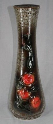 арт.3248/2 Ваза"Гибискус" (корич. мрамор) Н=52см 3248/2