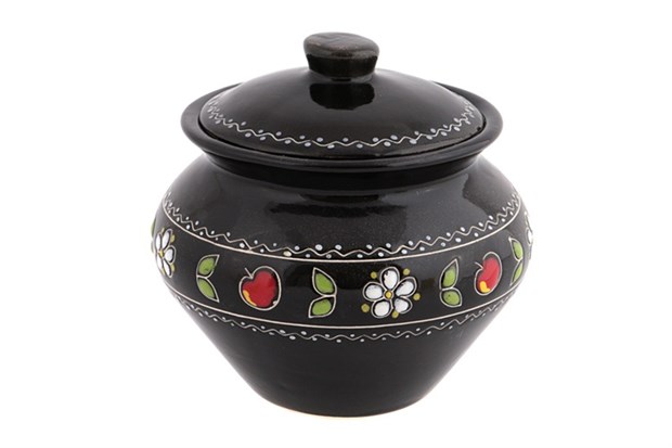 арт.ГО1019 8021 Горшок для  запекания ИЗ 2 ШТ "Черешня" (без ручек) 0,7л. ГО1019