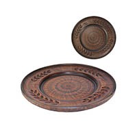 69_124.1Ш Тарелка (Колос) 1шт  высота-2,5см, ширина - 25см, длина - 25см 69-124