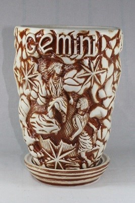 арт.17-111/4 Цветочный горшок "Зодиак" Знак- Близнецы V=11л. 17-111/4