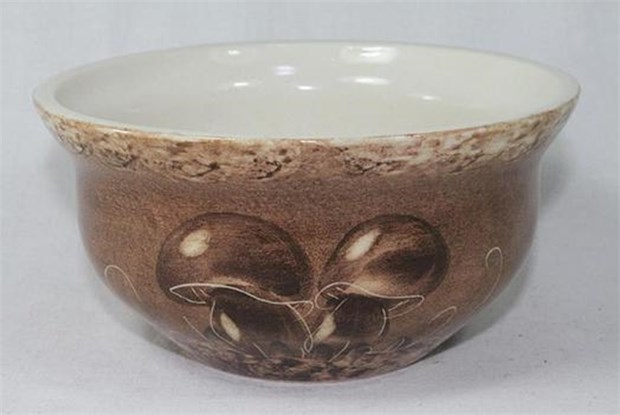 7216.1 Миска  "Грибы" 0,8л. Солнечногорская керамика МИ1013