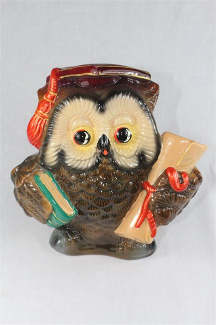 арт.14-807 Копилка "Сова с дипломом" (глянец) 25 см 14-807