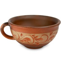 59-765 Чашка Новая "Ангоб", вальцованная 0,3л ; высота - 5см, ширина - 11см, длина - 9см BL_59-765