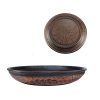 69_139.2С Блюдо/Тарелка для нарезки/Тарелка для фруктов (Колос) ; высота - 4см, ширина - 21см, длина - 21см (2) 69_139.2С