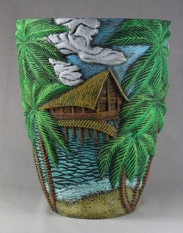 арт.17-125 Цветочный горшок "Остров" без поддона V=25л 17-125