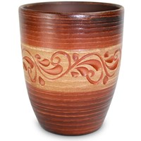 59-756 Стакан "Ангоб", вальцовка 0,4л; высота - 10см, ширина - 7см, длина - 7см BL_59-756