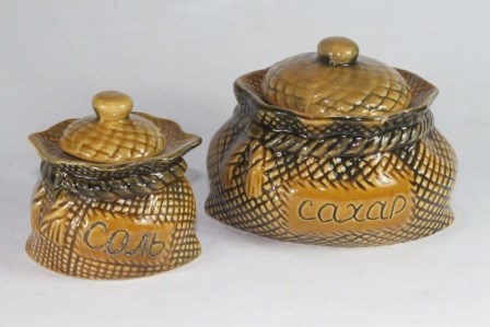 Набор для специй "Мешок"                 (сахар+соль) арт.25158 25158