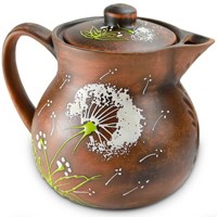 59-793 Сливочник Новый "Зеленый одуванчик" 1л. ; высота - 15см, ширина - 17см, длина - 17см BL_59-793