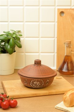 69-427 Блюдо для запекания/кокотница (Одуванчик Б) 0,55 л. ; высота - 11см, ширина - 16см, длина - 16см 69-427