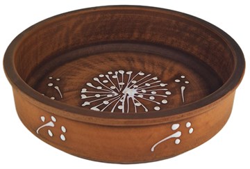 69_458.Ш Жаровня (Кеци) (Одуванчик Б) 0,65 л. ; высота - 4см, ширина - 15см, длина - 15см 69_458.Ш