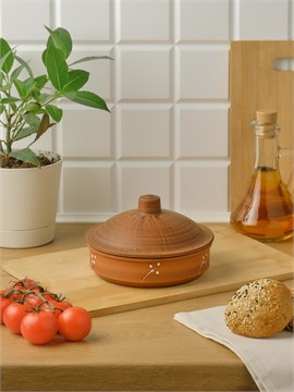 69-459 Жаровня с крышкой (Одуванчик Б) 0,45 л. ; высота -9,5см, ширина - 15см, длина - 15см 69-459