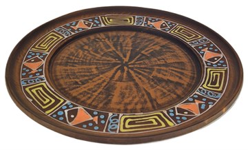 69-624 Тарелка  (Оливия) высота - 2,5см, ширина - 25см, длина - 25см (2) (2) 69-624