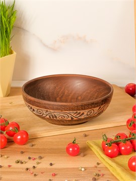 69_353.Ш Миска для Борща (Салатник) (Орнамент) 0,8 л. ; высота - 5,5см, ширина - 17,5см, длина - 17,5см (2) 69_353.Ш