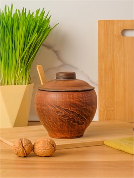 69-131/1С1 Емкость для специй №2 (Колос) 0,55 л. ; высота - 11см, ширина - 12см, длина - 12см (2) (2) 69-131/1С