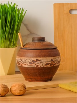 69-330/1С1 Емкость для специй №2 (Орнамент) 0,7 л. ; высота - 14см, ширина - 13см, длина - 13см (2) (2) 69-330/1С