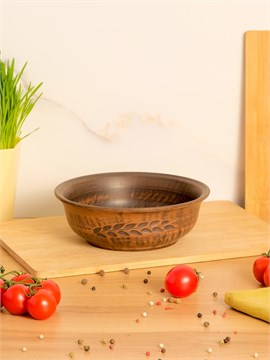 69_142.Ш Тарелка глубокая (Колос) 1шт 0,7л высота-6см, ширина - 18см, длина - 18см (2) 69_142.Ш