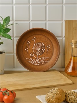 69-439 Блюдо/Тарелка для нарезки/Тарелка для фруктов (Одуванчик Б) 0,67 л. ; высота - 4см, ширина - 21см, длина - 21см 69-439