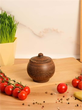 69-234 Горшок для жаркого/для специй (Вьюнок) 0,3 л. ; высота - 11см, ширина - 10см, длина - 10см 69-234