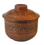 69-250/1 Горшочек для запекания №2 (Вьюнок) 0,35 л. ; высота - 10см, ширина - 11см, длина - 11см 69-250/1