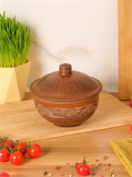 69-326 Кокотница большая (Орнамент) 0,7 л. ; высота - 14см, ширина - 15см, длина - 15см (2) 69-326