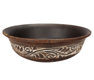 69-341 Тарелка глубокая (Орнамент) 0,55 л. ; высота - 5см, ширина - 16см, длина - 16см (2) .69-341