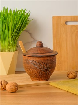 69-128С1 Емкость для специй (Колос) 0,6 л. ; высота - 13см, ширина - 12см, длина - 12см 69-128С