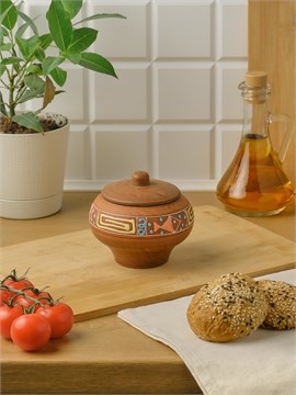 69-633 Чугунок/Горшок для жаркого(малый)/для специй (Оливия) 0,35 л. ; высота - 10см, ширина - 11см, длина - 11см 69-633