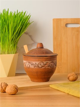 69-328С1 Емкость для специй (Орнамент) 0,6 л. ; высота - 13см, ширина - 12см, длина - 12см 69-328С