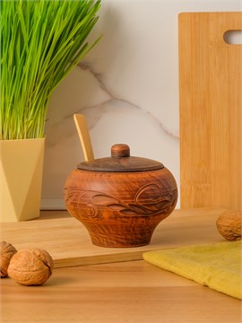 69-233С1 Емкость для специй (Вьюнок) 0,35 л. ; высота - 10см, ширина - 11см, длина - 11см (2) (2) 69-233С