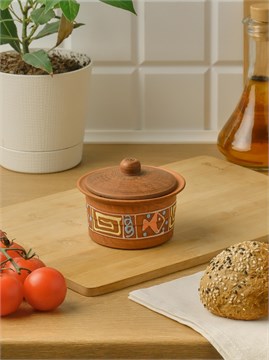 69-637 Кокотница для жульена с крышкой (Оливия) 0,25 л. ; высота - 8см, ширина - 10см, длина - 10см 69-637