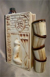 Водочно-коньчный набор «Камасутра(шамот)»(штов+4рюмок) 3476