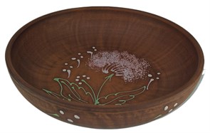 69-554.Ш Салатник (Одуванчик З) 1 л. ; высота - 5см, ширина - 21см, длина - 21см (2) 69-554.Ш