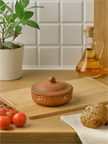 69-436 Блюдо для запекания/Кокотница с крышкой №1 (Одуванчик Б) 0,25 л. ; высота - 8см, ширина - 12см, длина - 12см .69-436