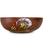 59-920 Супница (миска) для борща "Зеленый Одуванчик" 0,7 л; высота - 5см, ширина - 16см, длина - 16см BL_59-920